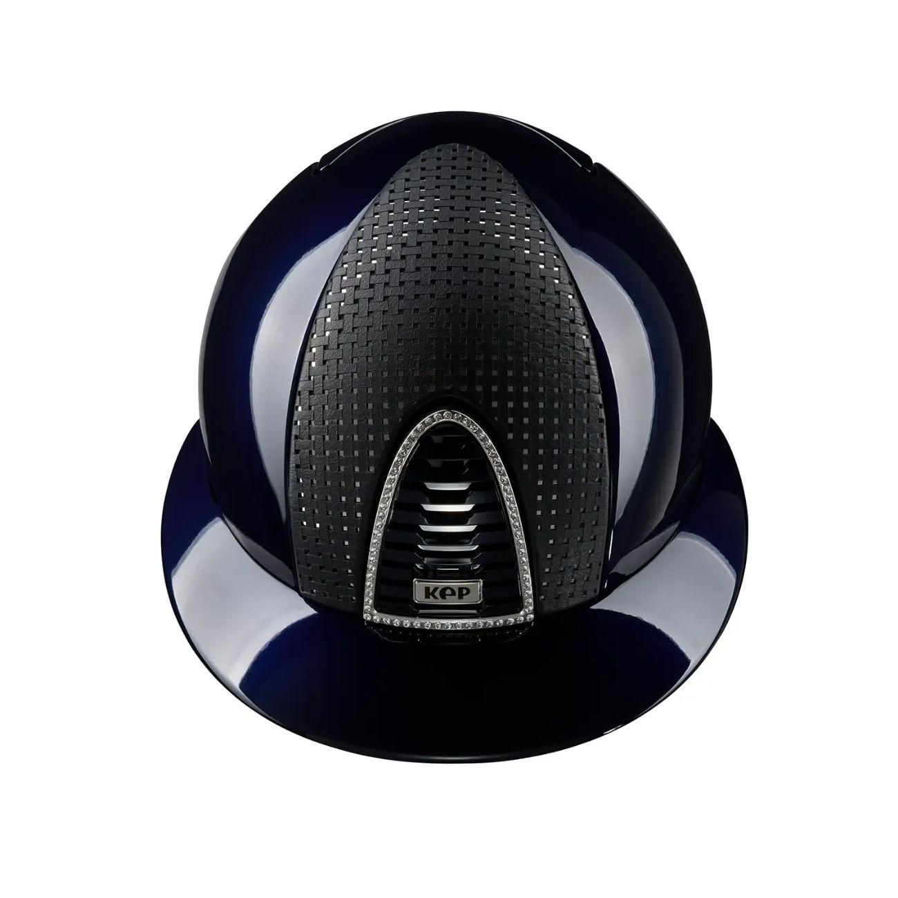 Cap Kep Italia Cromo 2.0 Polish Metal Con Cornice Cromata Con Swarovski VIsiera Polo E inserto Anteriore Verona Blu CRPL2.VER.BLU.PO BLU KEP ITALIA 