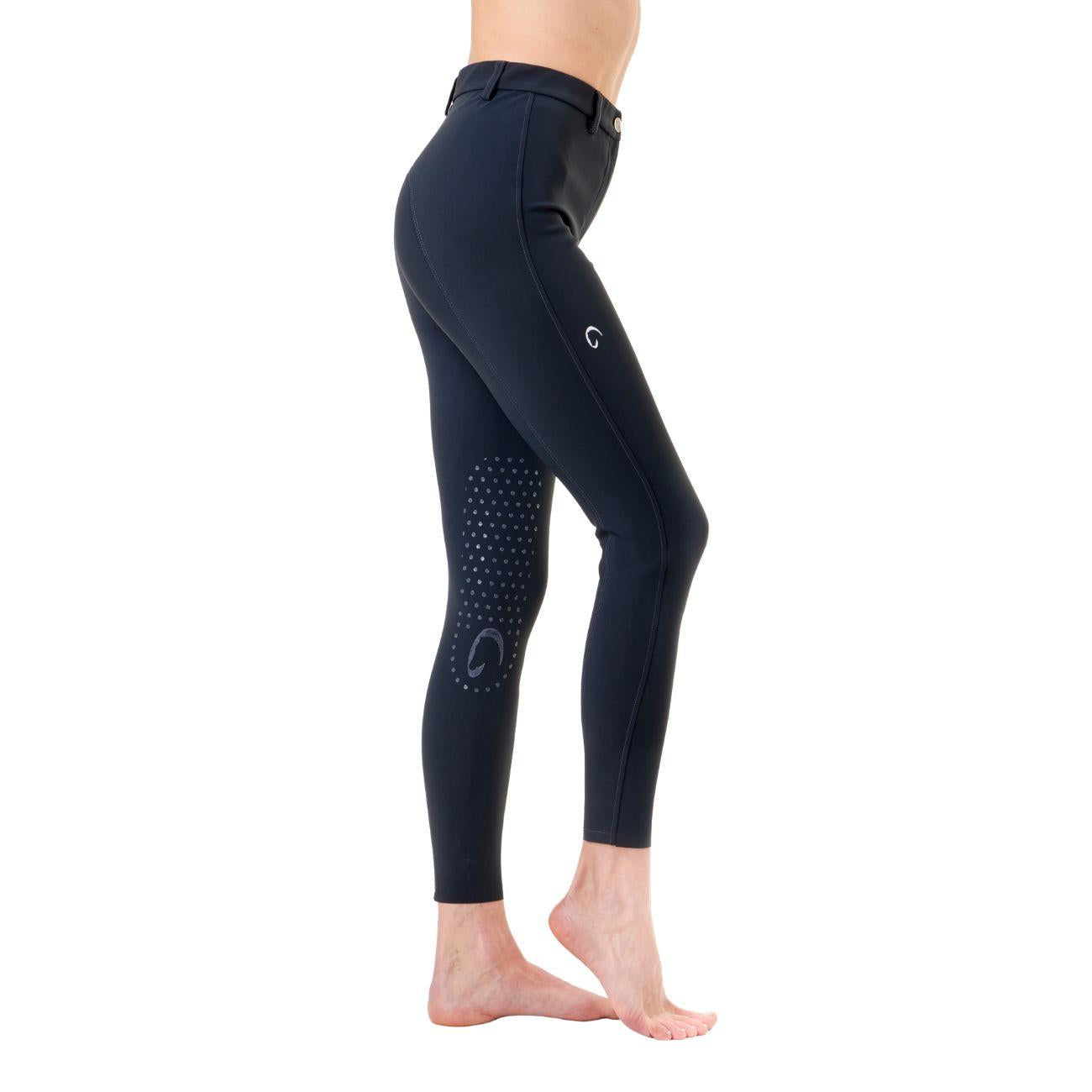 Pantalone Da Equitazione Da Donna Half Grip Parigi Mascheroni Blu 09MA-05PARIGI 342BLU MASCHERONI SELLERIA 