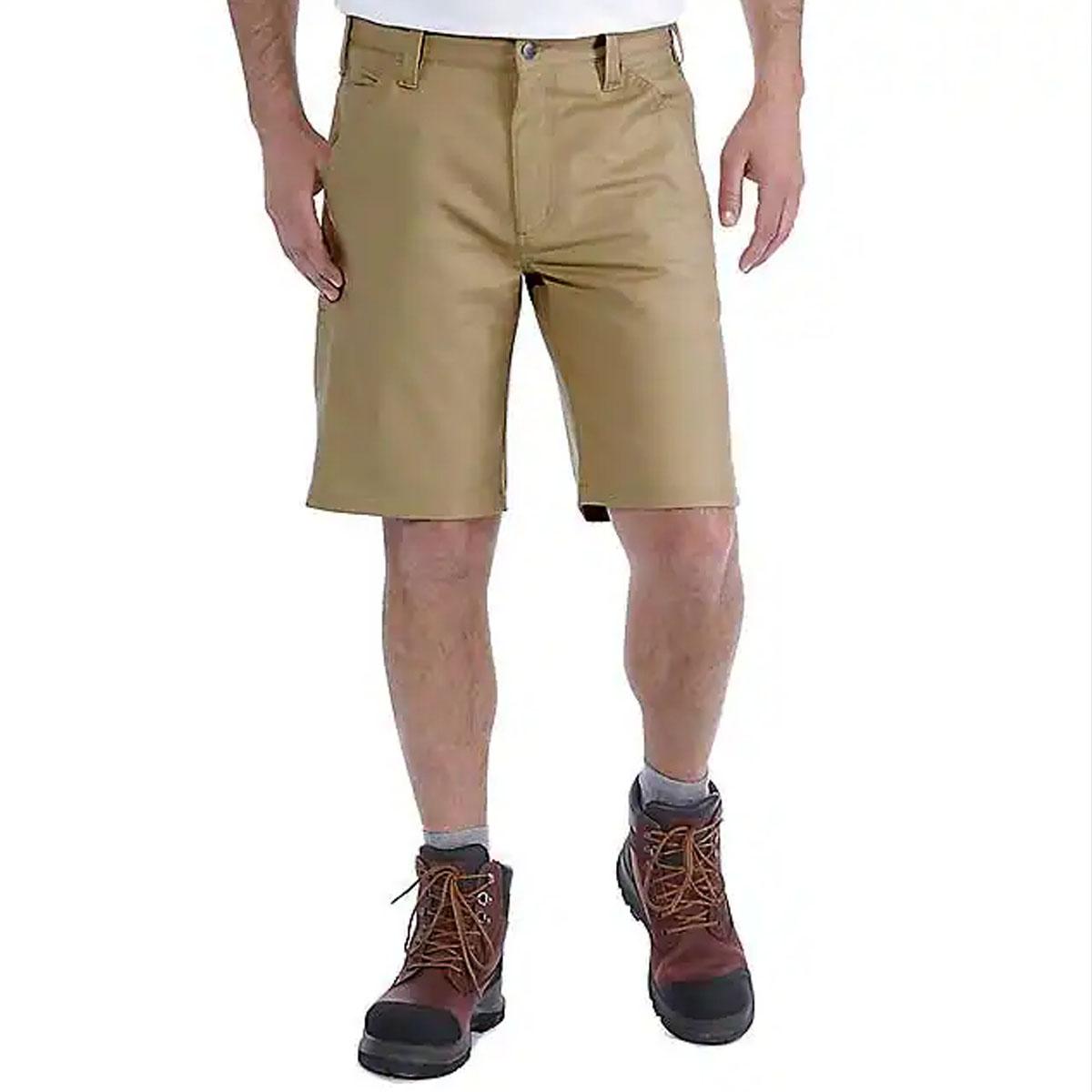 PANTALONCINO DA LAVORO IN TELA RUGGED FLEX 30CA-103111 DARK KHAKI CARHARTT