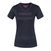 T-SHIRT MANICA CORTA COLLO A V MOD.KLOLIVIA 09KING-2210203316 020NAVY KINGSLAND