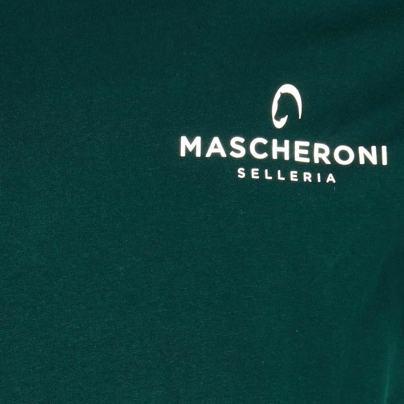 T-shirt Da Uomo Con Logo Mascheroni Selleria 21MA-T-SHIRT-U VERDE MASCHERONI SELLERIA 