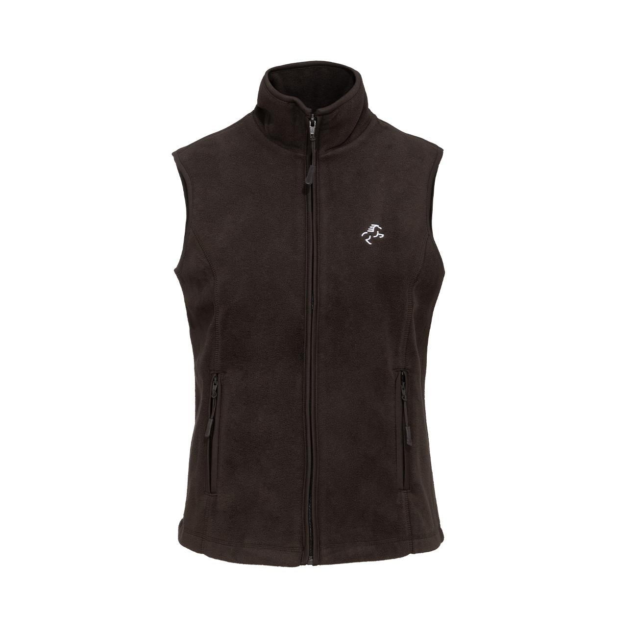 GILET IN MICROPILE DONNA FULL ZIP 09EH-906 MARRONE EQUINE HORSE