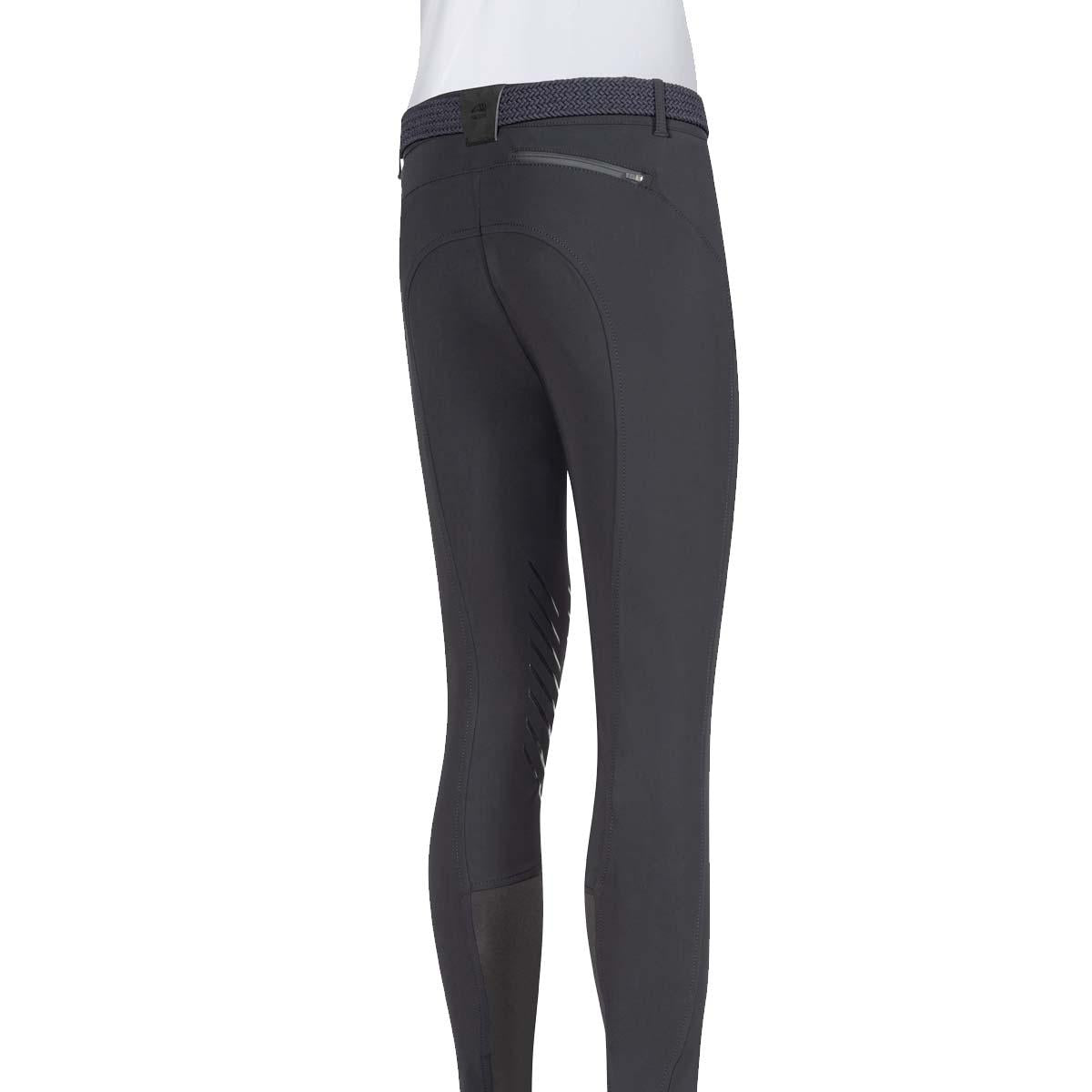 PANTALONE DA EQUITAZIONE UOMO CON GRIP GINOCCHIO MOD.CUBEC 09EQ-N08498 006NERO EQUILINE 