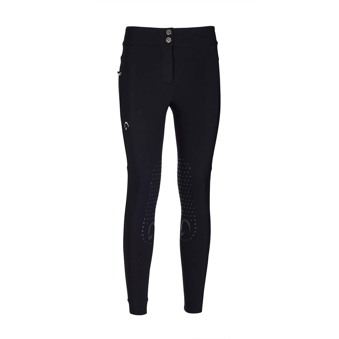 PANTALONE DA EQUITAZIONE DONNA VITA ALTA CON GRIP 09MA-02VENEZIA 036NERO MASCHERONI SELLERIA