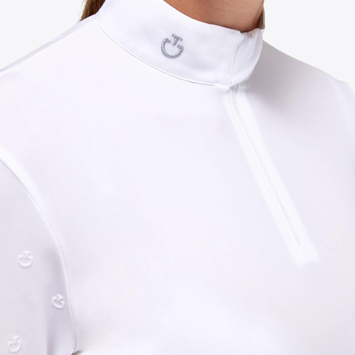 POLO DA CONCORSO MANICA LUNCA CAVALLERIA TOSCANA 29CT-POD312PA063 0001WHITE CAVALLERIA TOSCANA 