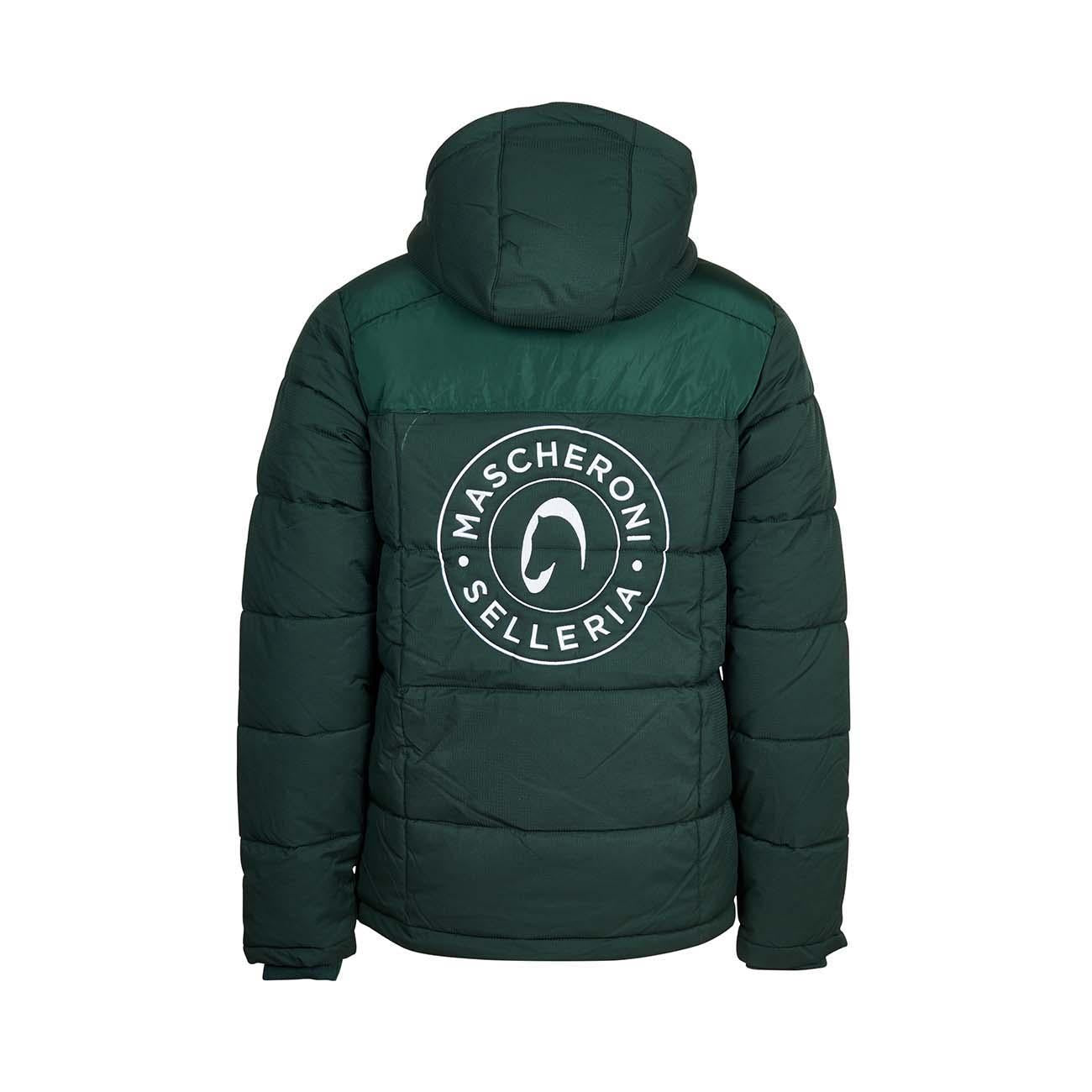 GIUBBOTTO IMBOTTITO UOMO CON CAPPUCCIO LOGO RICAMATO 09MA-MASKCOLORADO-U VERDE MASCHERONI SELLERIA 