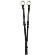 FORCHETTA PER MARTINGALE IN CUOIO REGOLABILE CLASSIC COLLECTION DY07A BLACK DY'ON