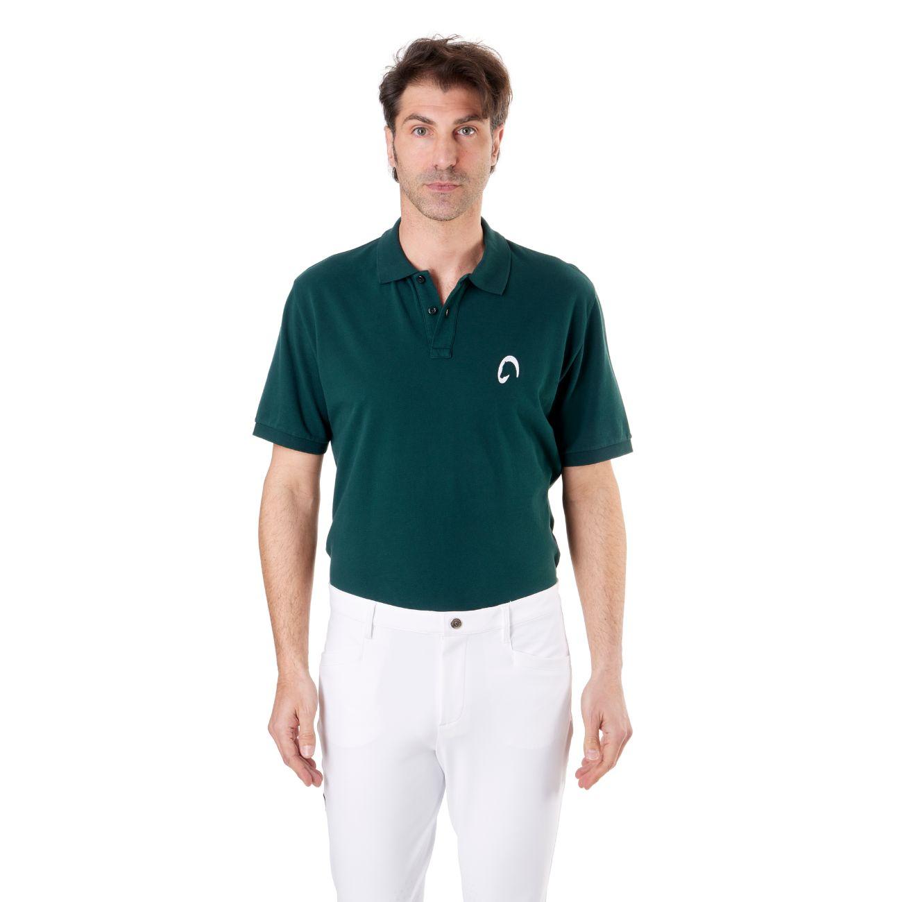 Polo Uomo Piquet Mascheroni POLOU0025 VERDE SCURO MASCHERONI SELLERIA 