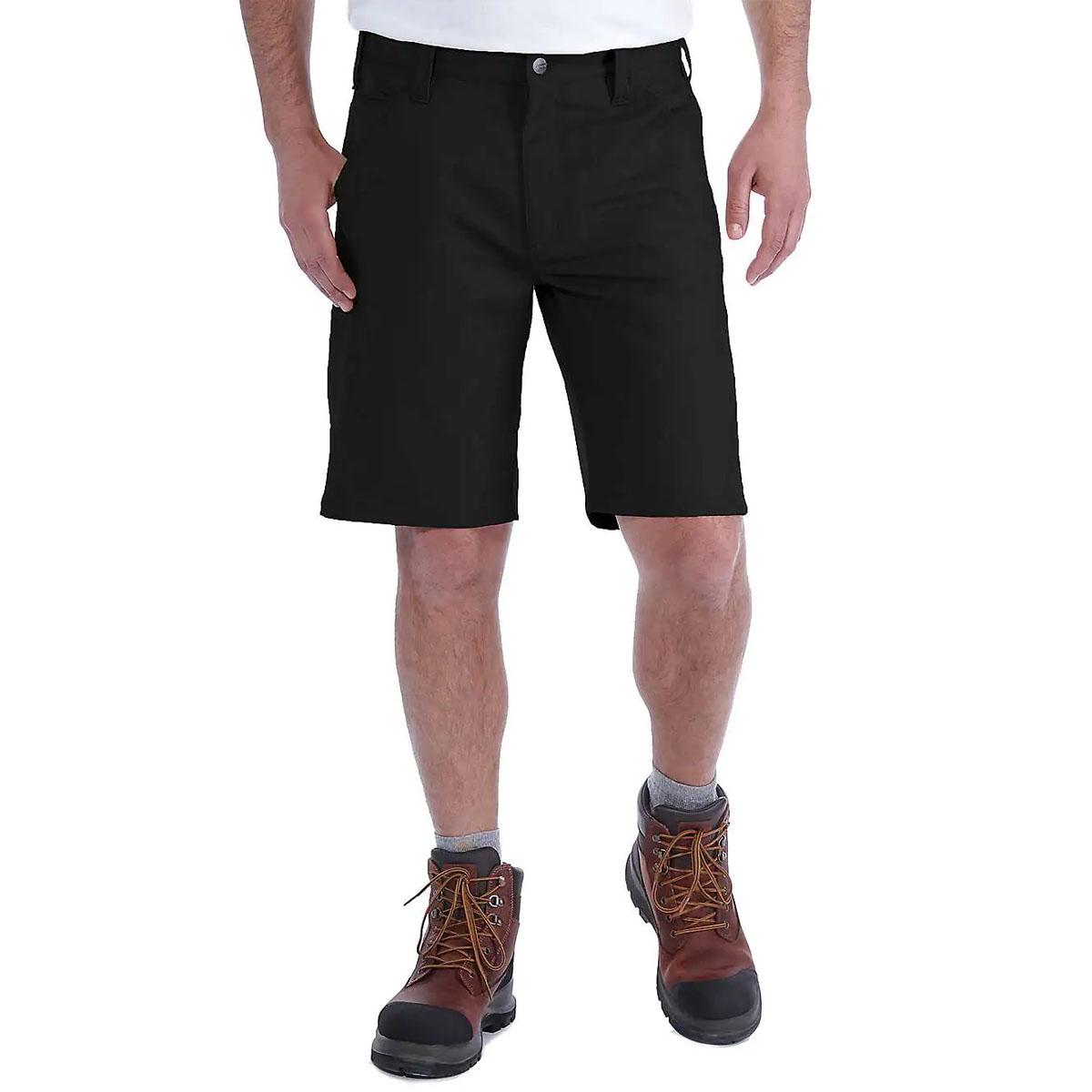 PANTALONCINO DA LAVORO IN TELA RUGGED FLEX 30CA-103111 BLACK CARHARTT