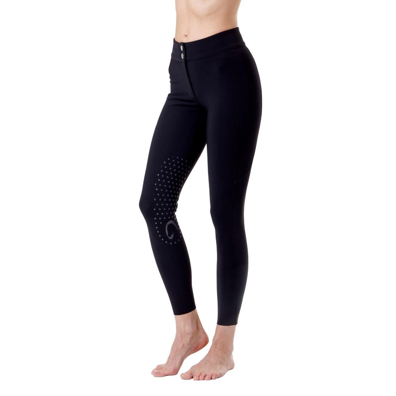 Pantalone Da Donna  Half Grip Venezia Mascheroni Nero 09MA-02VENEZIA 036NERO MASCHERONI SELLERIA 