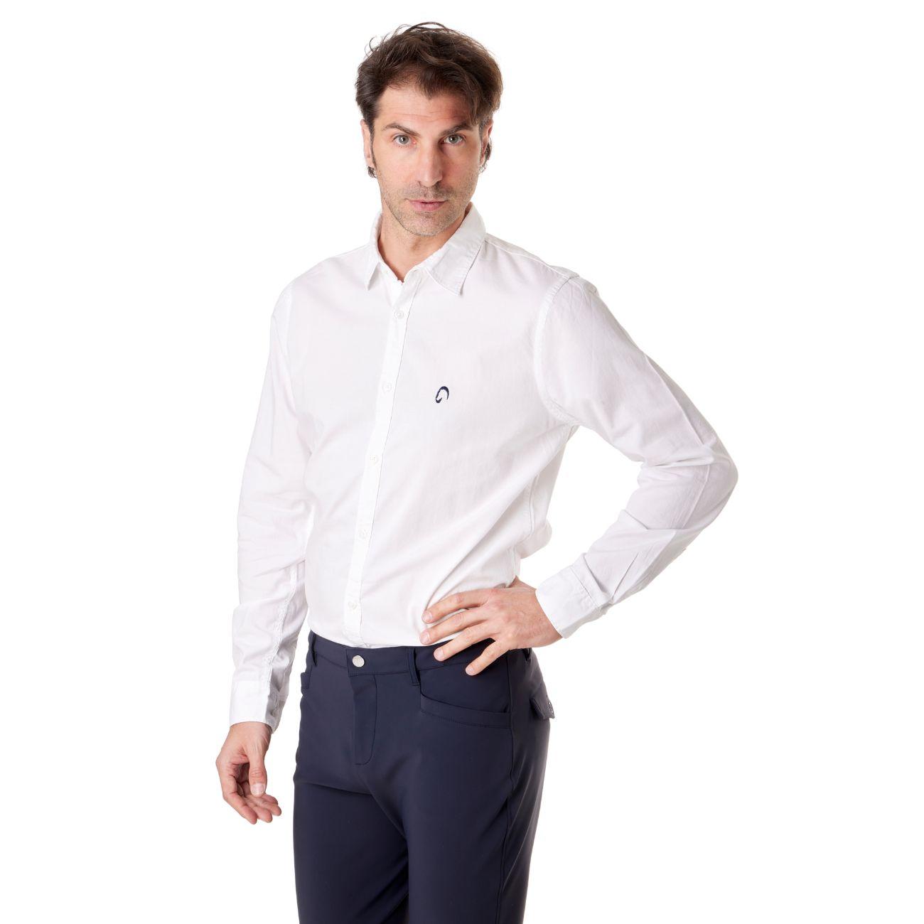 Camicia Di Cotone Da Uomo Mascheroni Bianco MASCHERONI-NS502 WHITE MASCHERONI SELLERIA 