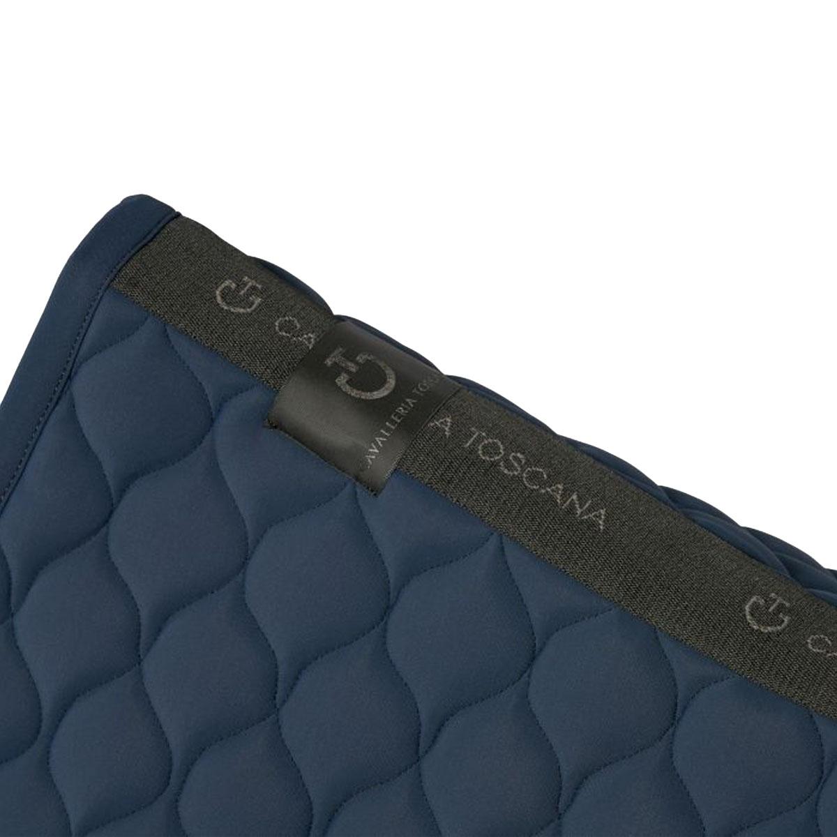 SOTTOSELLA DA DRESSAGE CON TRAPUNTATURA A ROMBI CAVALLERIA TOSCANA 28CT-SOT054JE002+CUF043JE010 7901NAVY CAVALLERIA TOSCANA 