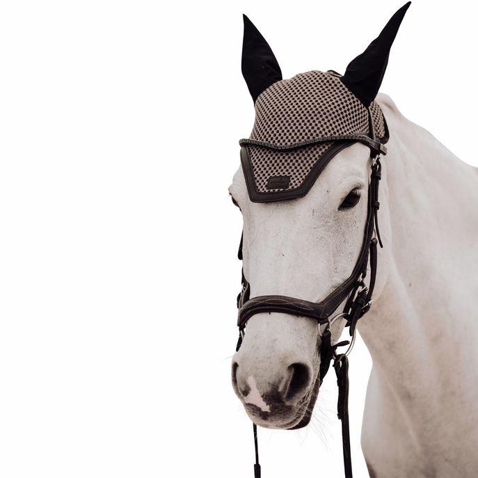 Cuffietta Antimosche Enibo Official Beige/Nero 32EN-EARBONNET BEIGEBLACK ENIBO OFFICIAL 