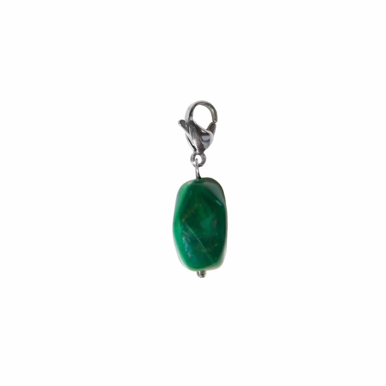 Portafortuna Lucky Charm Stone Kentucky Verde Scuro CH-2023-M 73DARKGREEN KENTUCKY 