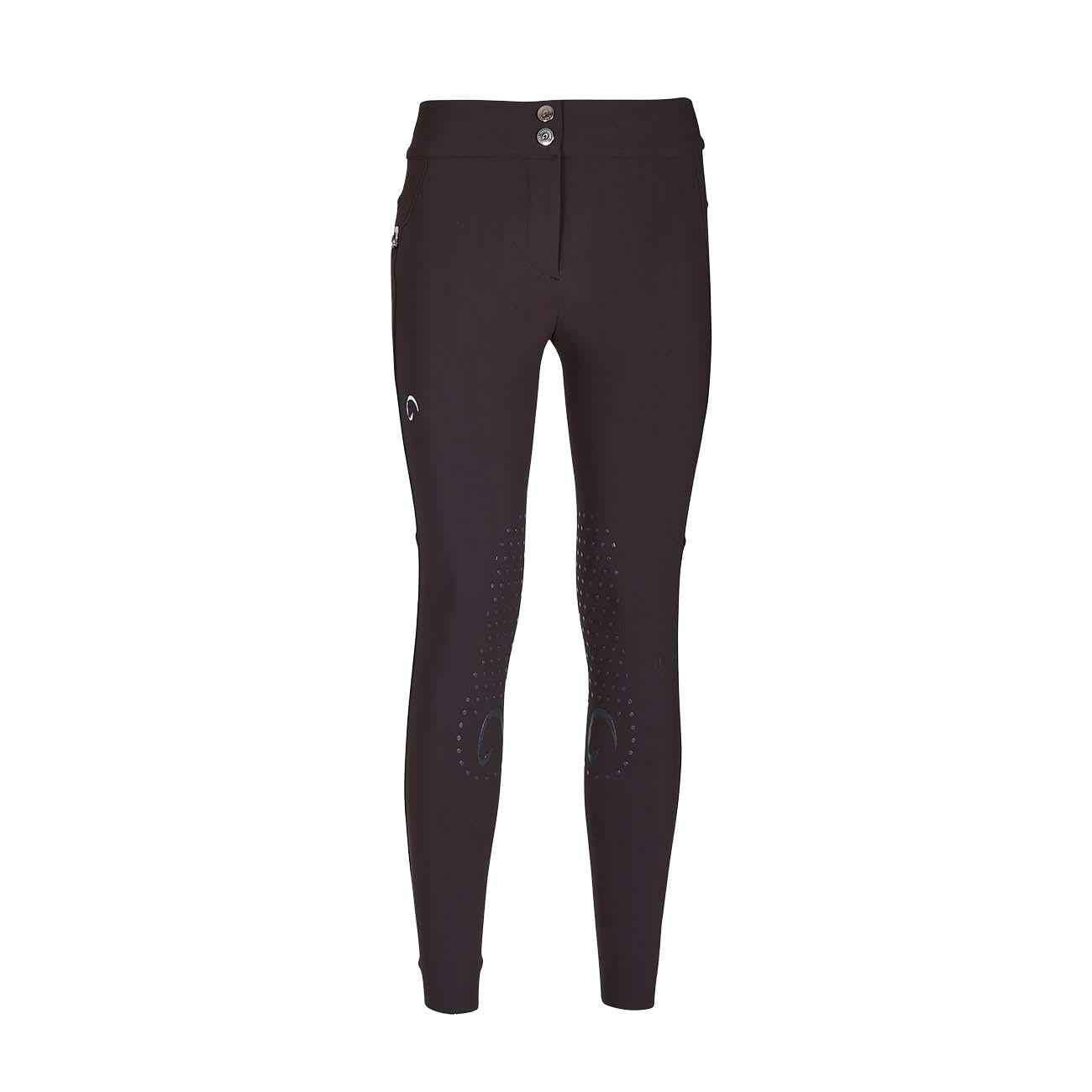 PANTALONE DA EQUITAZIONE DONNA VITA ALTA CON GRIP 09MA-02VENEZIA 499MARRONE MASCHERONI SELLERIA