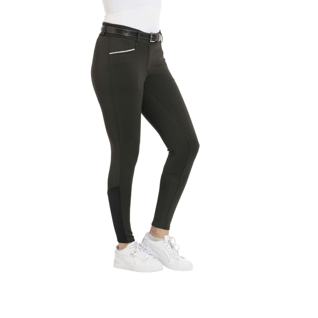 Pantaloni Da Donna Claudine Equitheme Verde 979788 DARK GREEN EQUITHEME 