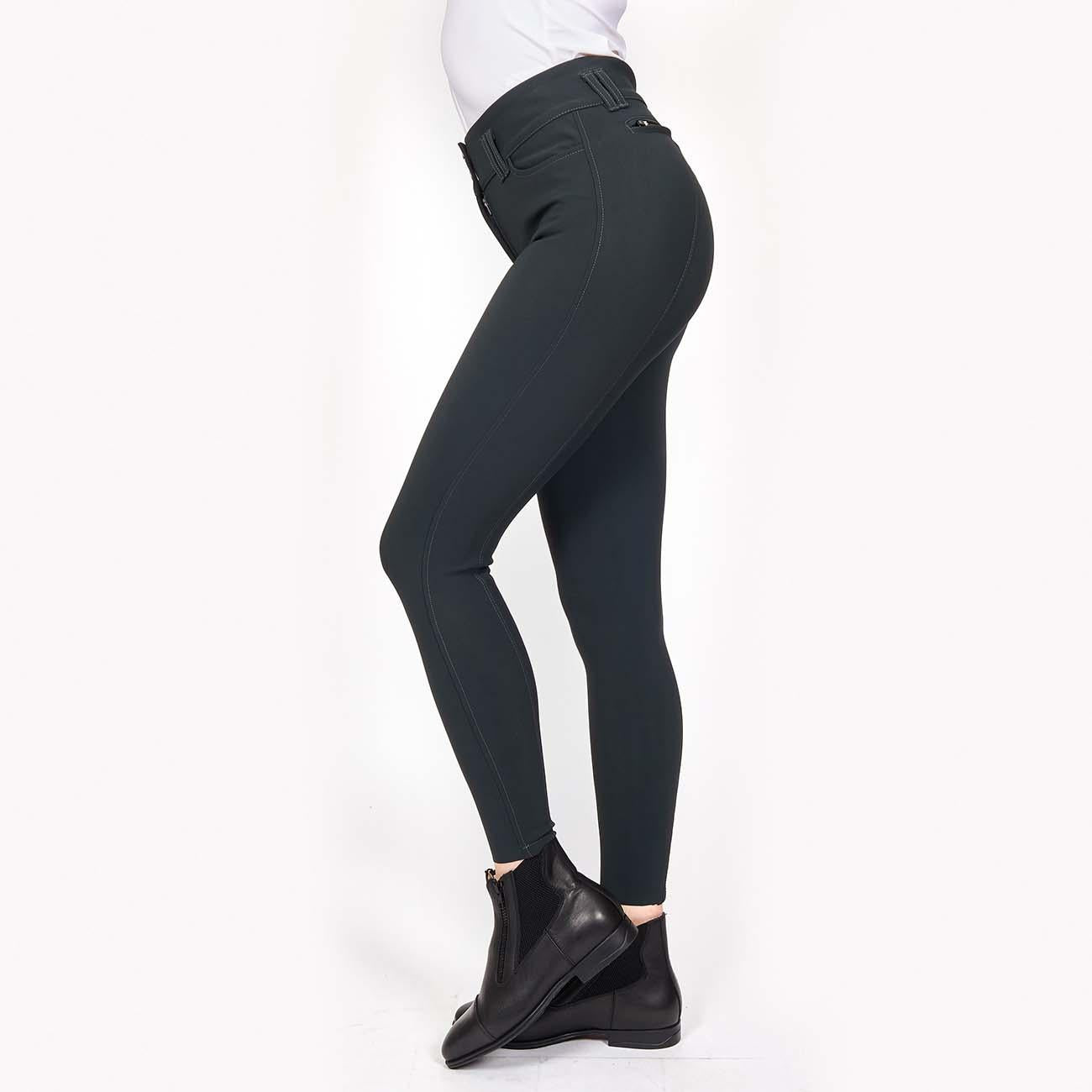 Pantalone da Equitazione Da Donna Half Grip Berlino Mascheroni Grigio Antracite 09MA-03BERLINO 344ANTRACITE MASCHERONI SELLERIA 