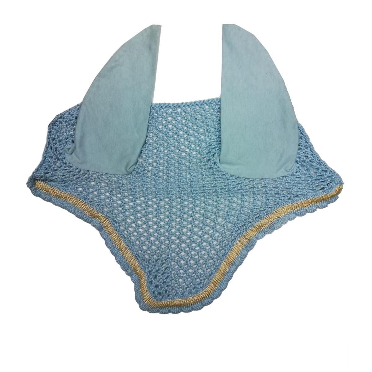 Cuffietta Antimosche Equiline Azzuro/Oro 09EQECUFFIA AZZUR/ORO EQUILINE 