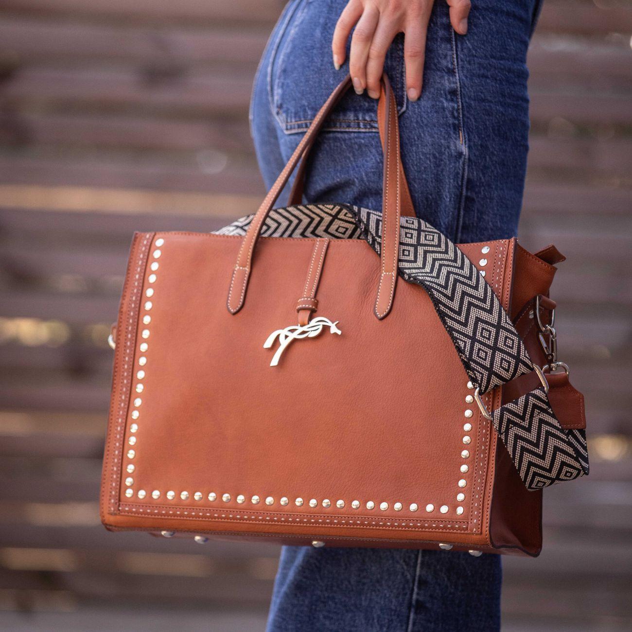 Borsa In Pelle Naily Romane Penelope 936231 COGNAC PENELOPE 