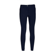 PANTALONE DA EQUITAZIONE DONNA CON GRIP E TASCHE ANTERIORI E POSTERIORI 09MA-01MILANO 342BLU MASCHERONI SELLERIA