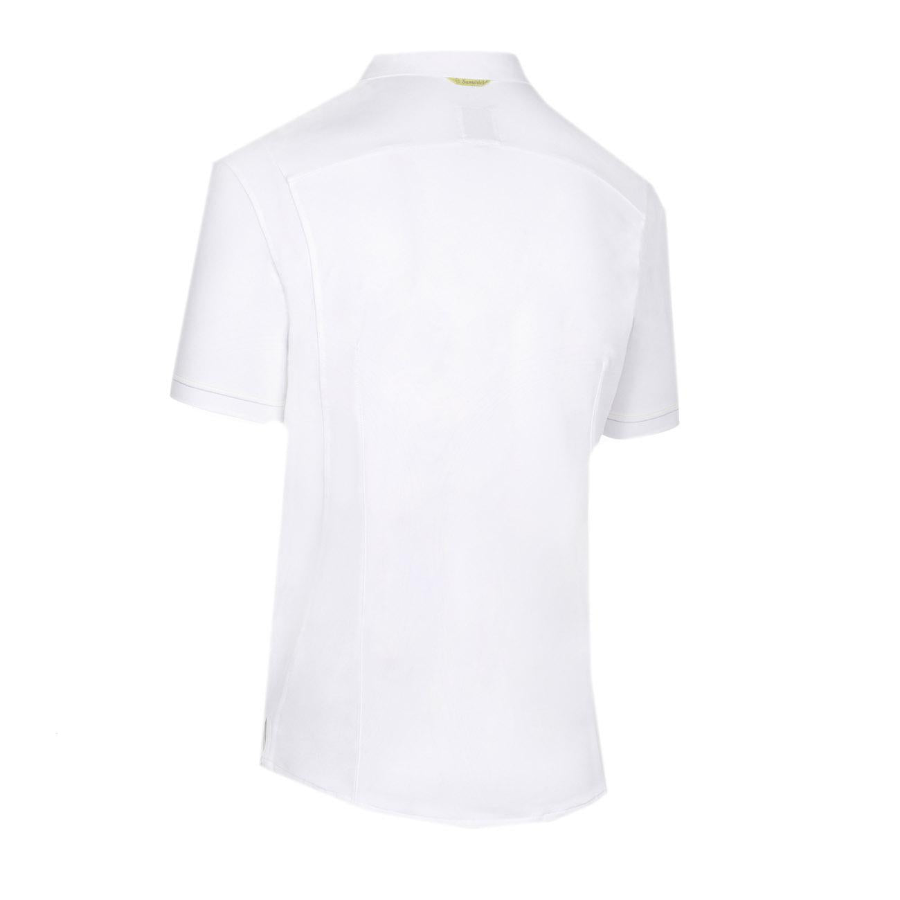 POLO DA COMPETIZIONE UOMO MANICA CORTA MOD. CHARLES SAMSHIELD 09SS-SS-SHRT WHITE SAMSHIELD 