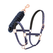 SET CAPEZZA CON LUNGHINA GOLD 30TA-2011299 BLU DASLO