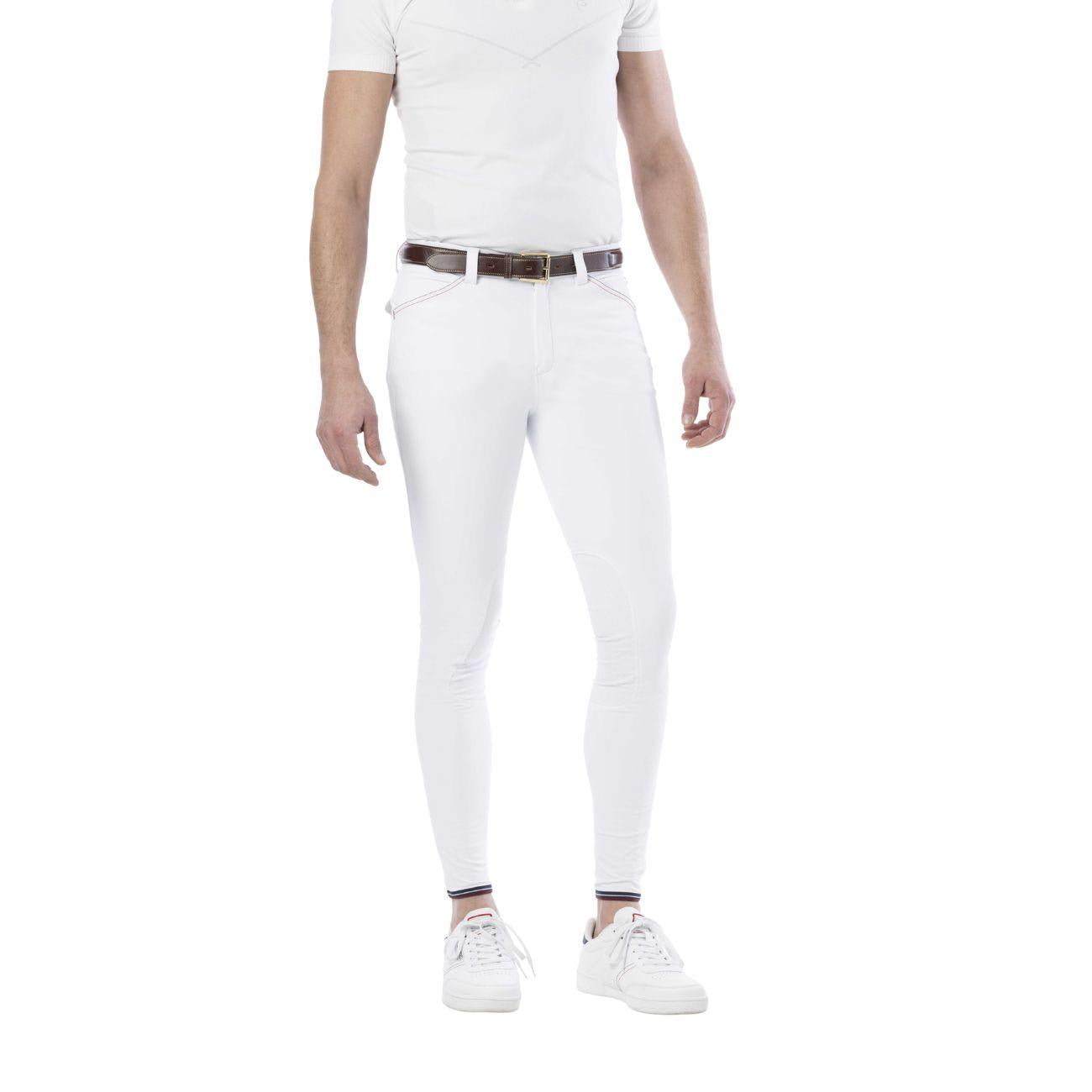 Pantaloni Da Uomo Eliot Equitheme 979368 WHITE EQUITHEME 