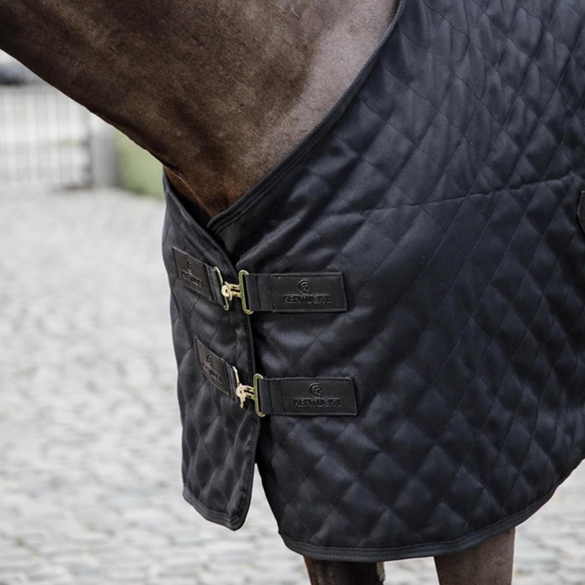 KENTUCKY COPERTA STABLE RUG 0GR. CON CINGHIE E AGNELLINO Nero coperta per cavallo 52124 11BLACK/BLACK KENTUCKY 