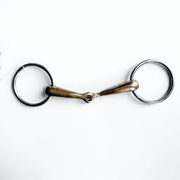 FILETTO AD ANELLI SPEZZATO IN 2 CANNA 16MM 30MA-#22 RAME EQUINE HORSE