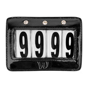 WALDHAUSEN Numero Di Testiera In Pelle Verniciata 22962 BLACK 
