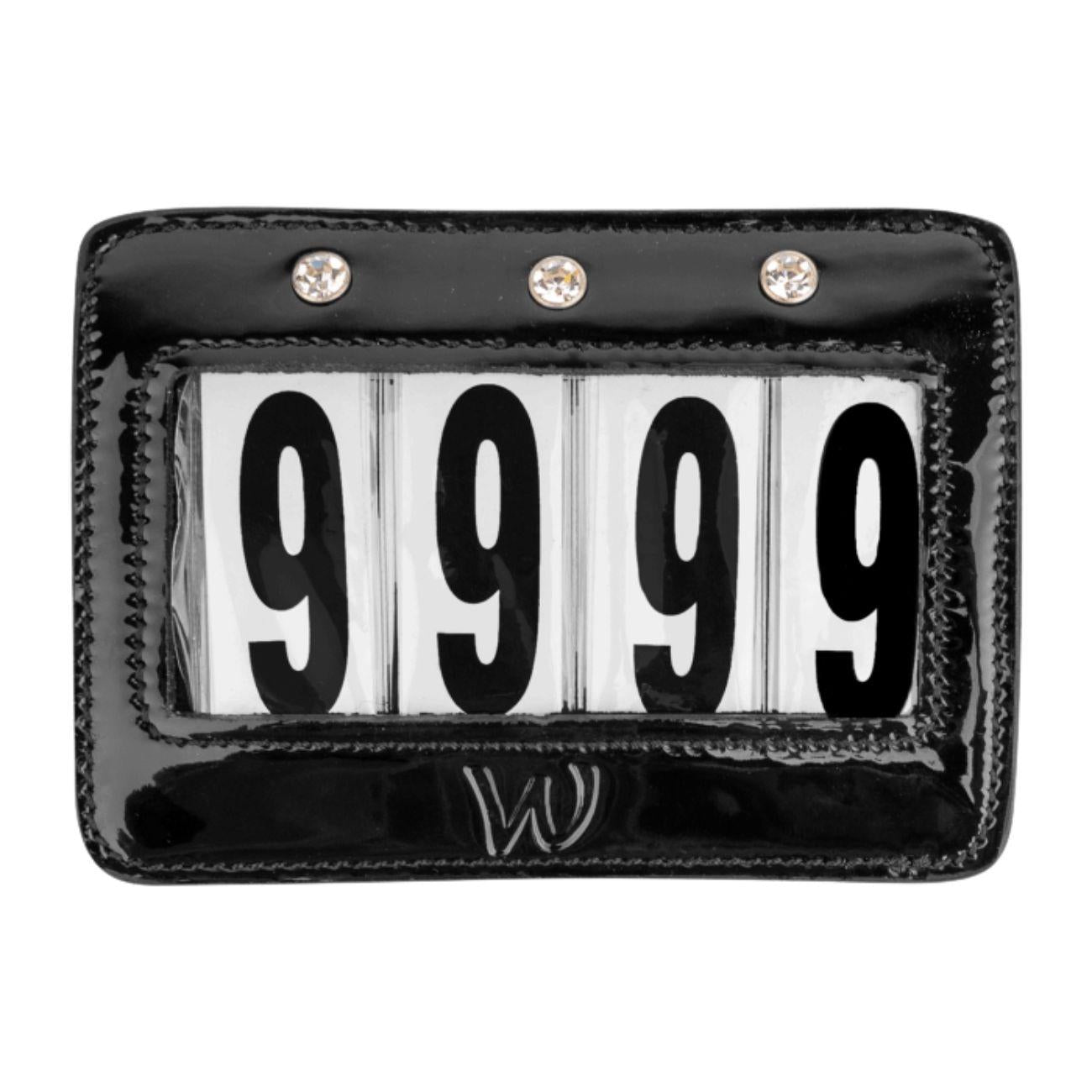 WALDHAUSEN Numero Di Testiera In Pelle Verniciata 22962 BLACK 