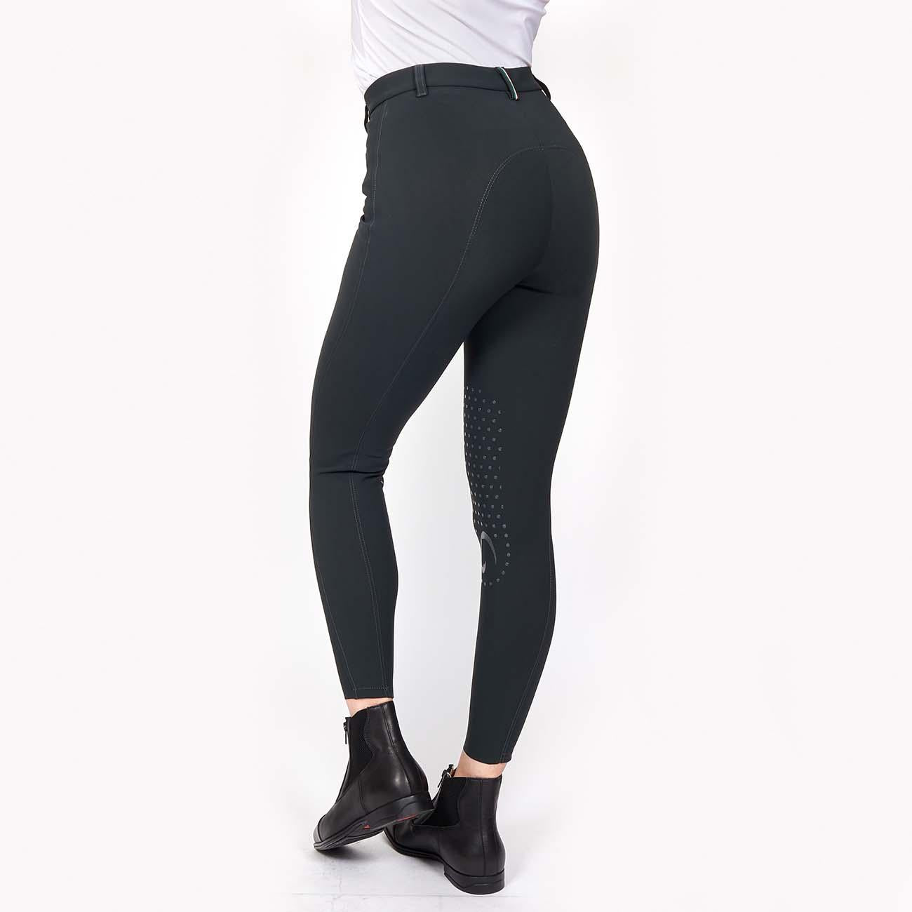 Pantalone Da Equitazione Da Donna Half Grip Parigi Mascheroni Antracite 09MA-05PARIGI 344ANTRACITE MASCHERONI SELLERIA 