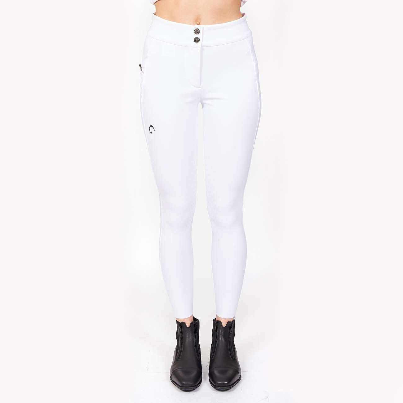 PANTALONE DA EQUITAZIONE DONNA VITA ALTA CON GRIP 09MA-02VENEZIA 001BIANCO MASCHERONI SELLERIA 