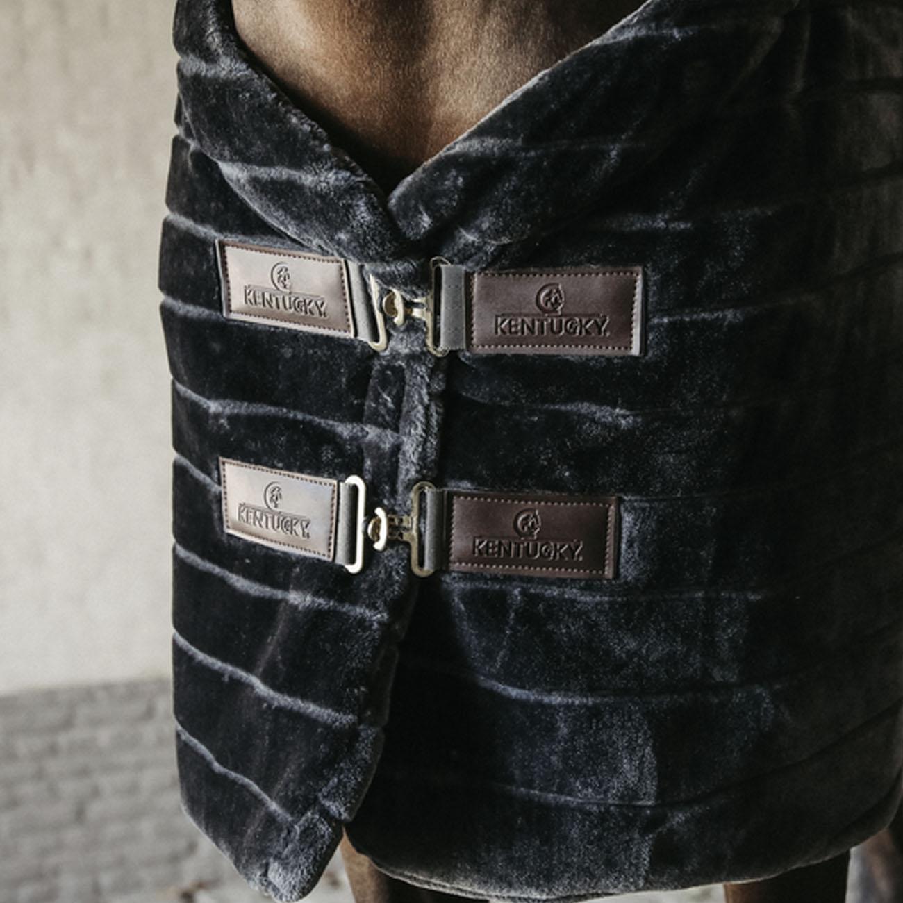 COPERTA DA BOX MOD.FAKE RUG 400GR. 09KT-52151 GREY KENTUCKY 