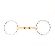 JUMP'IN FILETTO AD ANELLI FRENCH MOUTH SPEZZATO IN 3 CANNONE SOTTILE JUMP'IN OTTONE filetti ad anelli 0006A 09JU0006A OTTONE JUMP'IN 