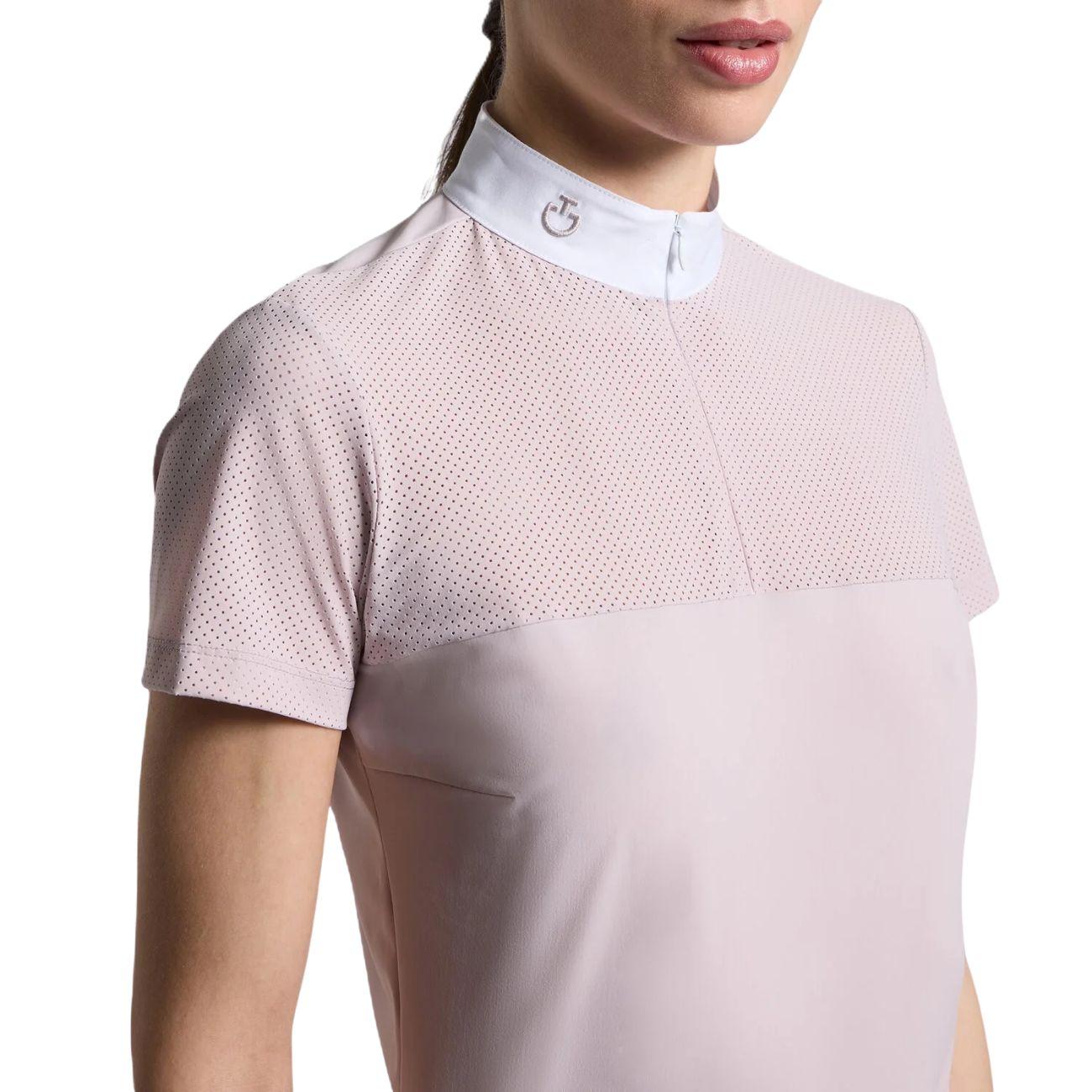 CAVALLERIA TOSCANA Camicia Donna Da Concorso Traforata Rosa CAD276JF023 CONFETTO 