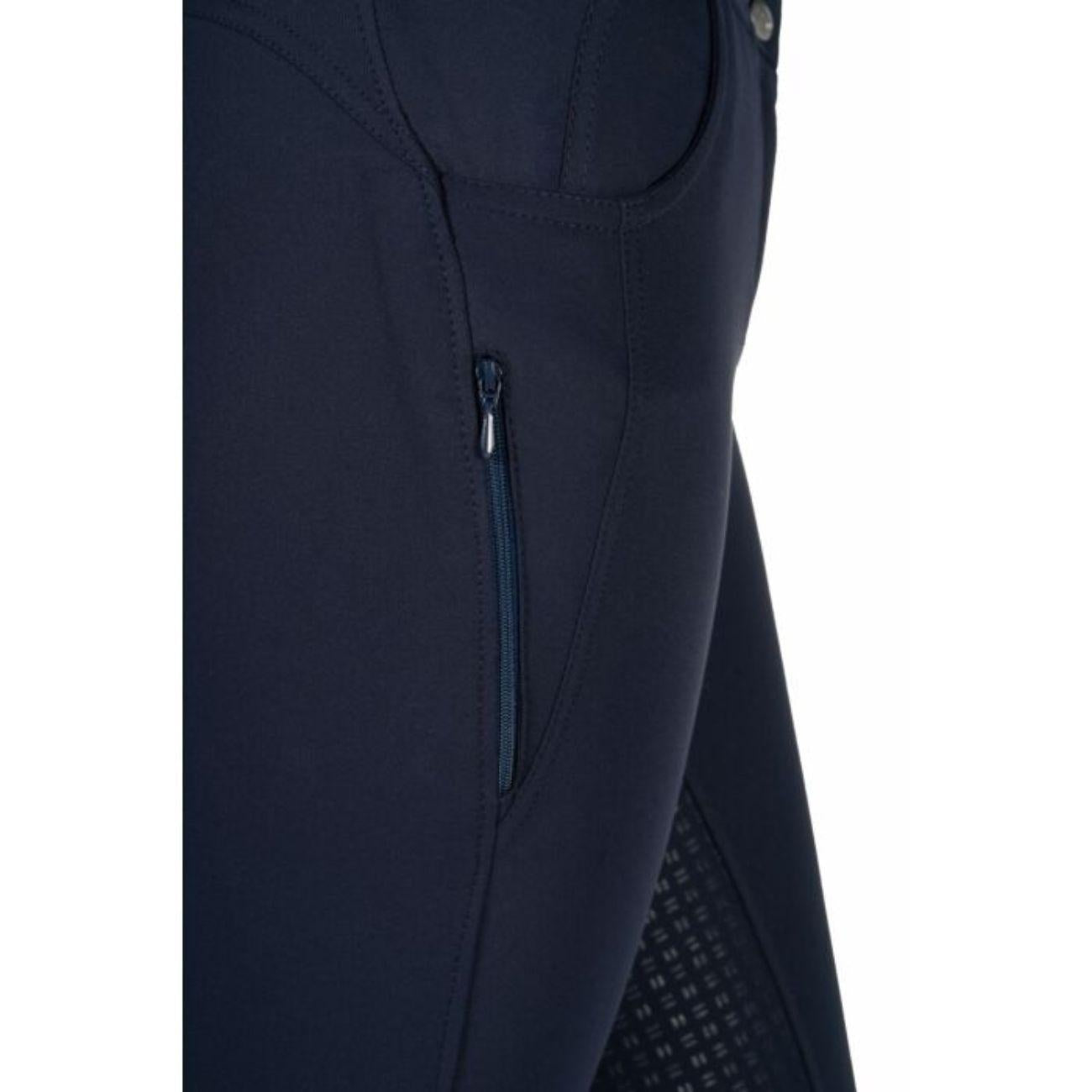 Pantaloni Ari Mid Rise Full Grip HKM Blu 14355 6900NAVY HKM SPORT EQUIPMENT 