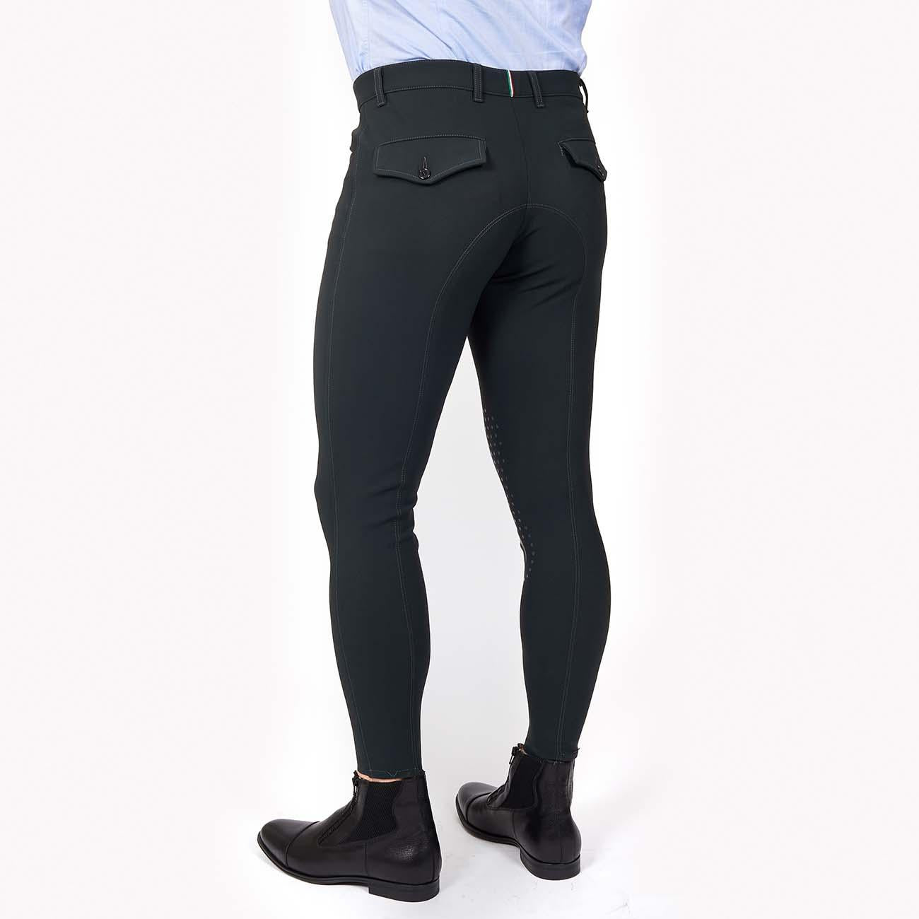 Pantalone Da Equitazione Da Uomo Roma Mascheroni Antracite 09MA-04ROMA 344ANTRACITE MASCHERONI SELLERIA 