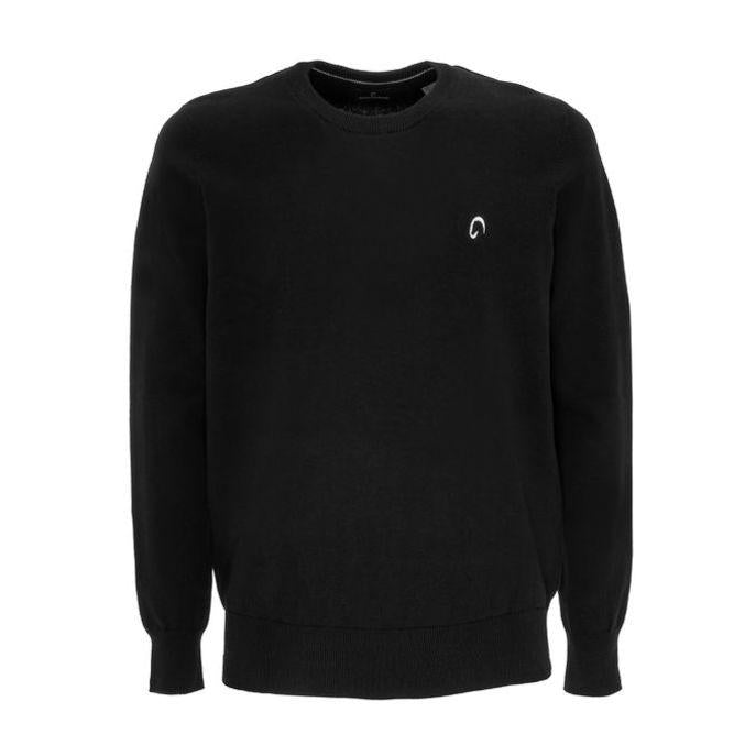 Pullover Girocollo Da Uomo Casual Mascheroni Nero MASCHERONI-NS901 BLACK MASCHERONI SELLERIA 