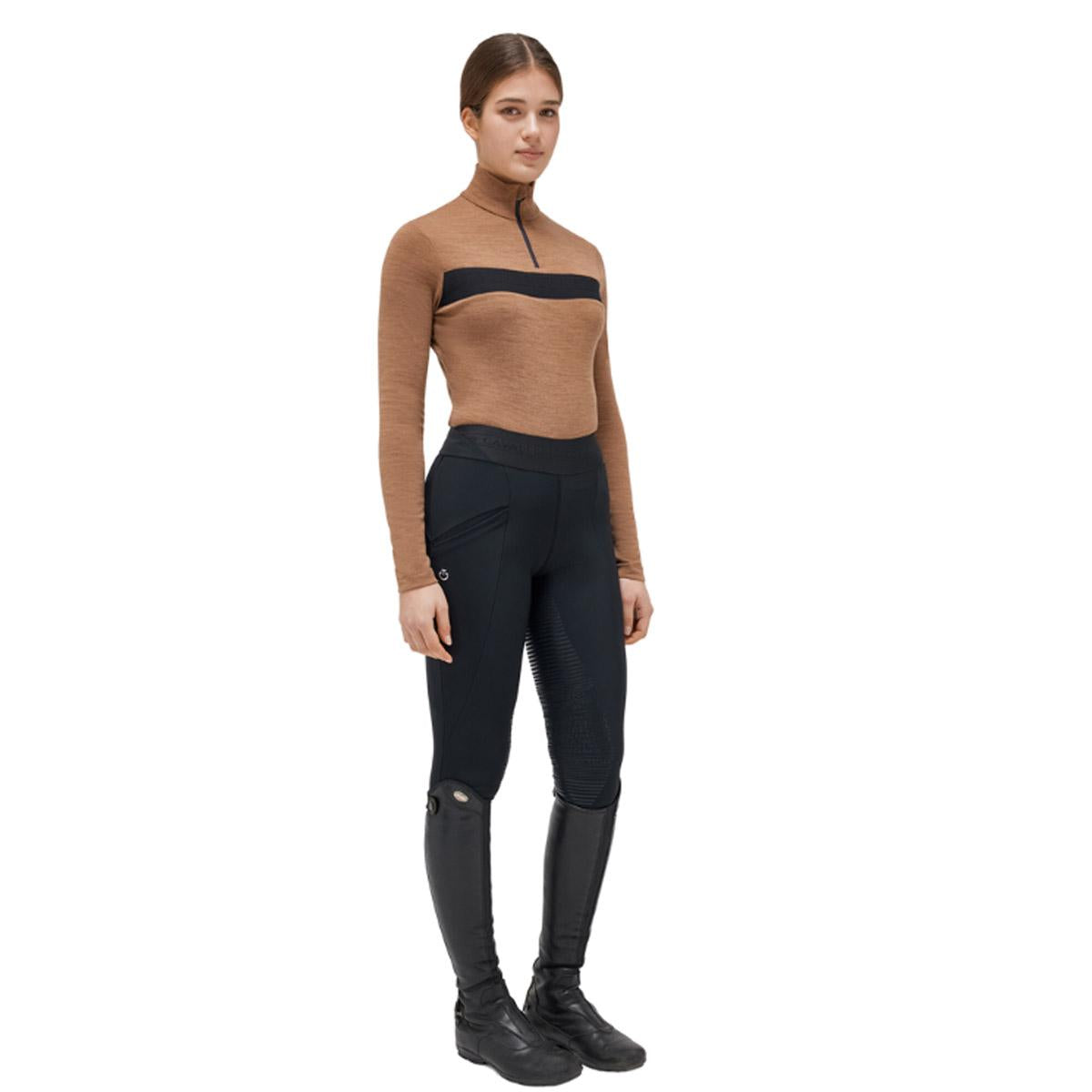 Maglia A Manica Lunga Donna Cavalleria Toscana 31CT-POD357LA028 4D00TOFFEE BROWN CAVALLERIA TOSCANA 