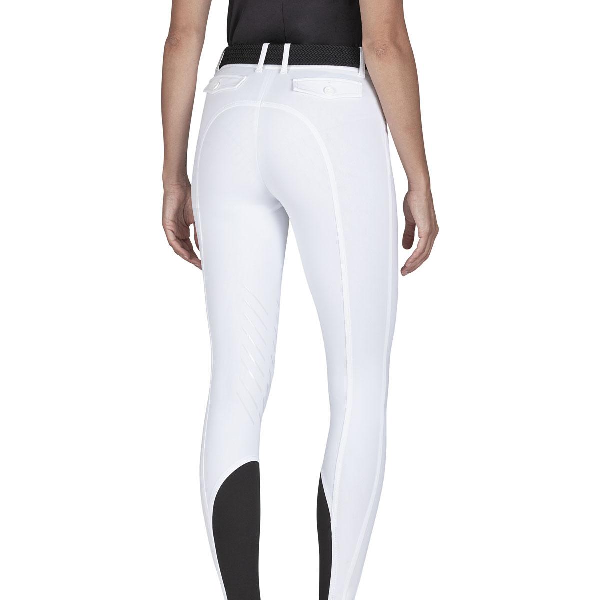 PANTALONI DONNA CON GRIP AL GINOCCHIO MOD.CATIRK 30EQ-ES123PN09048 001BIANCO EQUILINE 