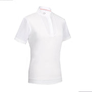 POLO DA COMPETIZIONE DONNA MANICA CORTA MOD. APOLLINE SAMSHIELD 09SS-SS-SHIRT WHITE SAMSHIELD