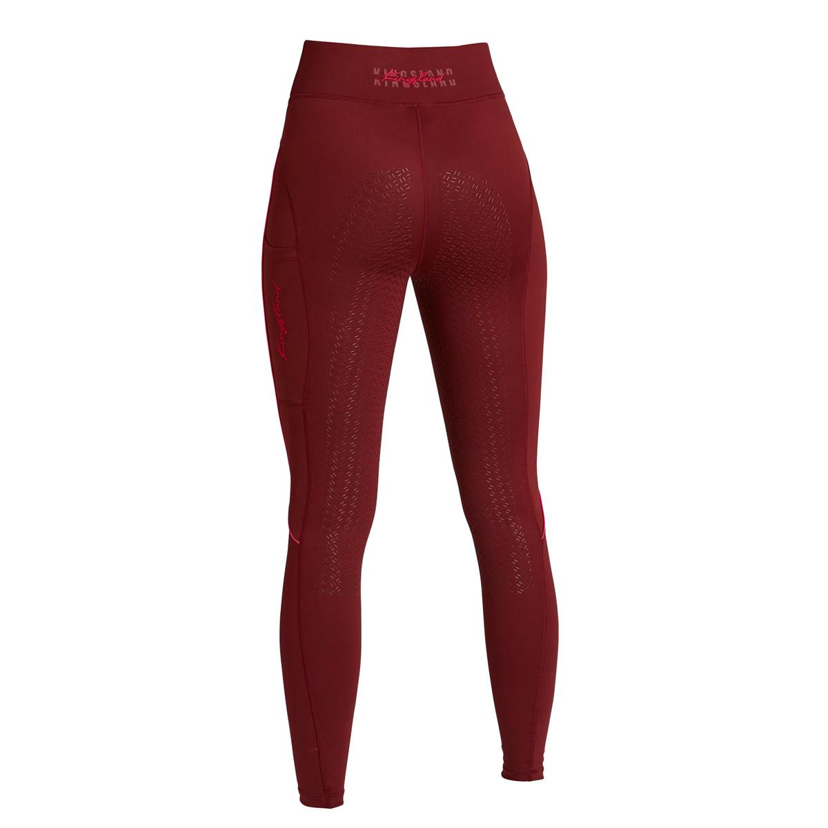 LEGGINS DONNA DA EQUITAZIONE FULL GRIP 09KING-2210246340 030BURGUNDY KINGSLAND 