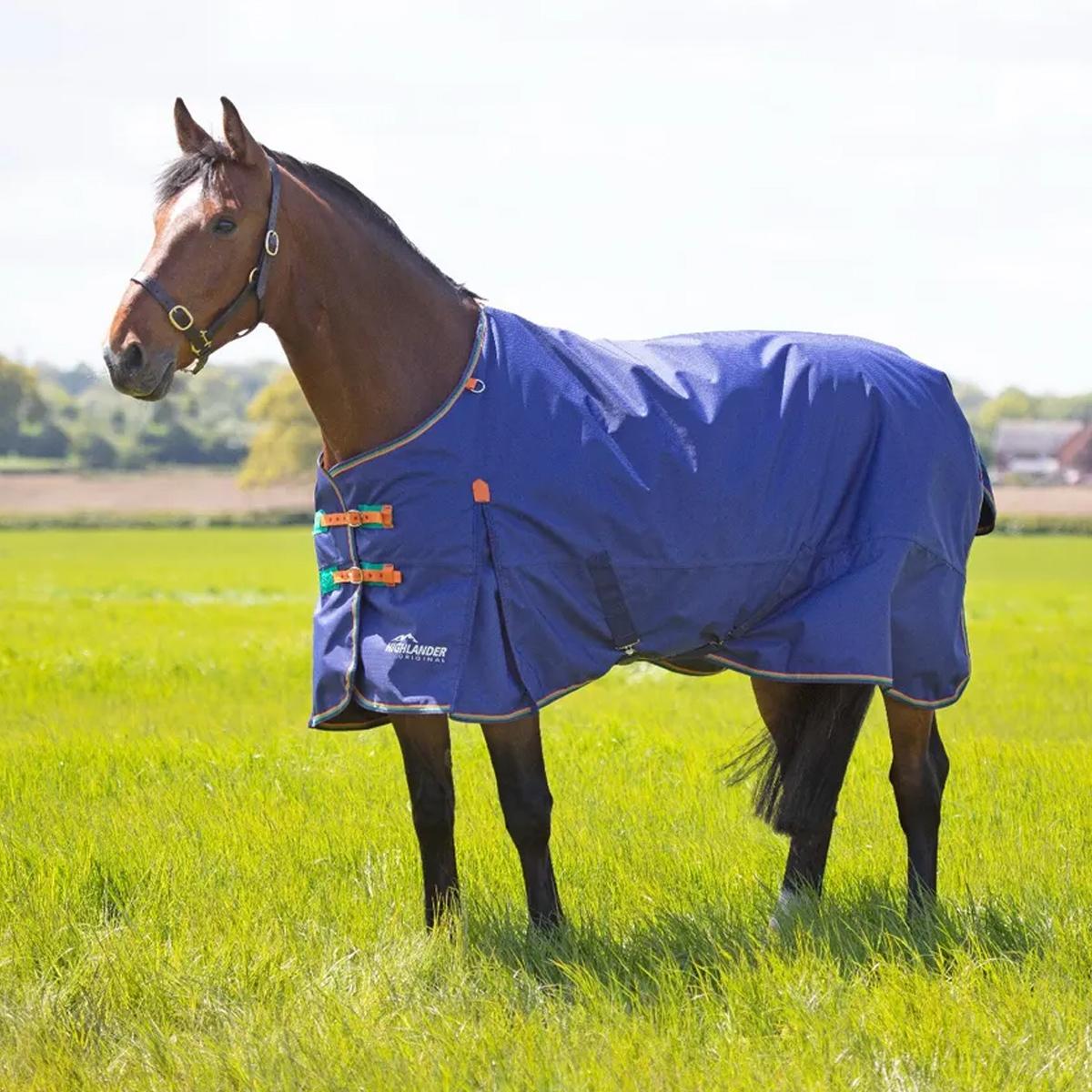 COPERTA DA PADDOCK CON COLLO 100 GR 32SH-9395 NAVY SHIRES EQUESTRIAN 