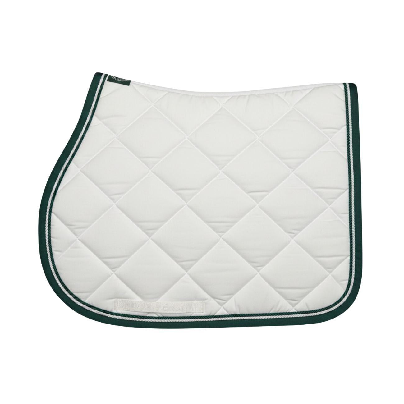 Sottosella Da Salto Con Bordo Verde e Doppia Cordino Mascheroni SOTMASC0 BIANCO MASCHERONI SELLERIA 