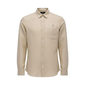 Camicia Da Uomo In Lino Mascheroni Sabbia MASCHERONI-NS504 LINENSAND MASCHERONI SELLERIA 