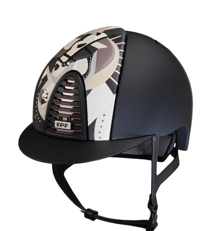 Cap Kep Italia Cromo 2.0 Textile Fronte Pelle Collezione Pegasus Nero CRTL2.PEG.GRY BLACK KEP ITALIA 