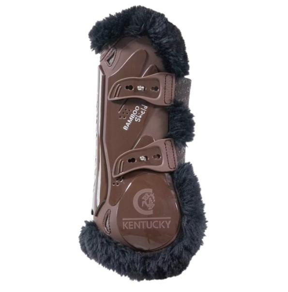 Stinchiere Vegan Sheepskin Tendon Boots Bamboo Elastic Kentucky Marrone/Nero 88102 05-01BROWN/BLACK KENTUCKY 