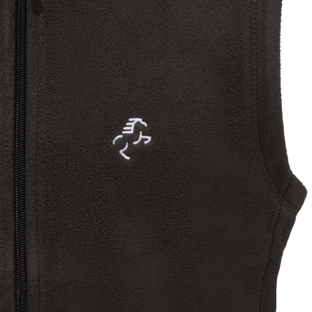 GILET IN MICROPILE UOMO FULL ZIP 09EH-K913 MARRONE EQUINE HORSE 