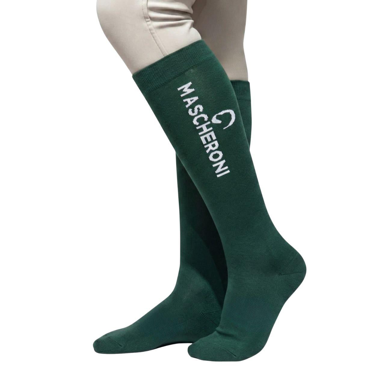 Calza Con Logo Mascheroni 02CALZA VERDE MASCHERONI SELLERIA 